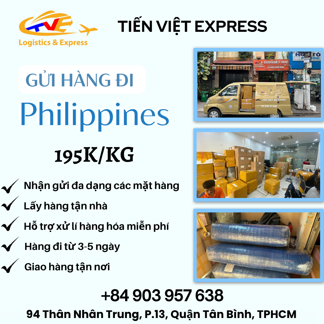 Gửi hàng đi Philippines - Tiến Việt Express
